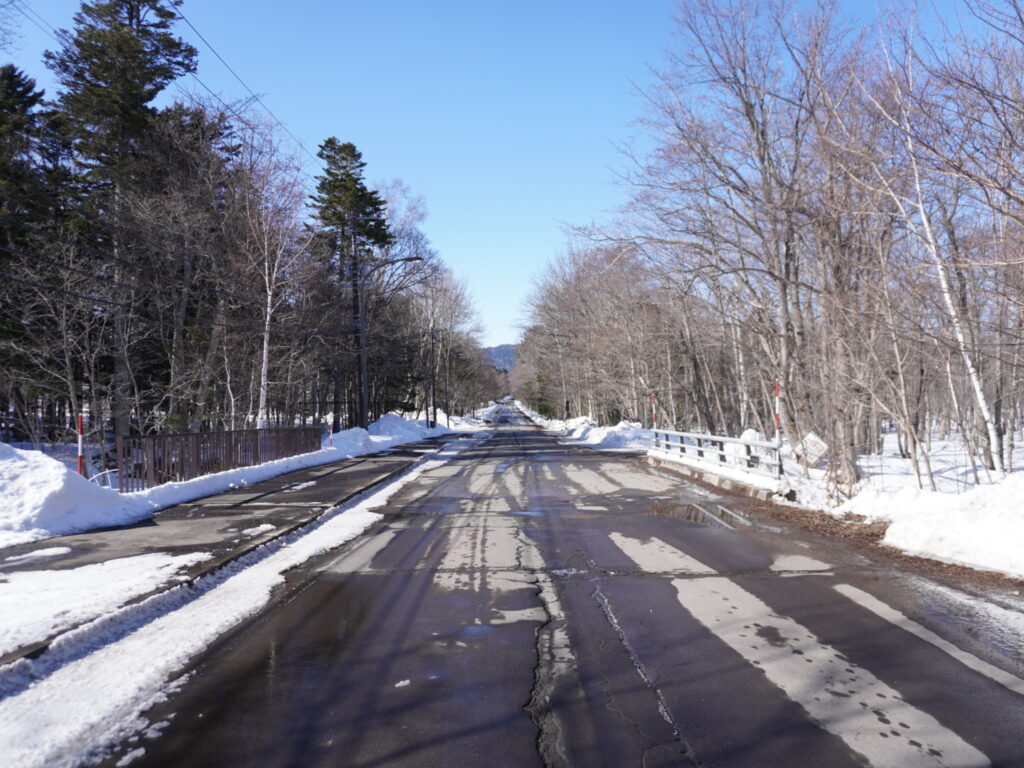 2024年　阿寒湖　道路状況