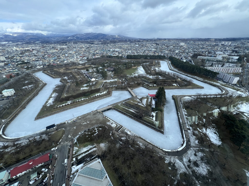 五稜郭タワーから撮影